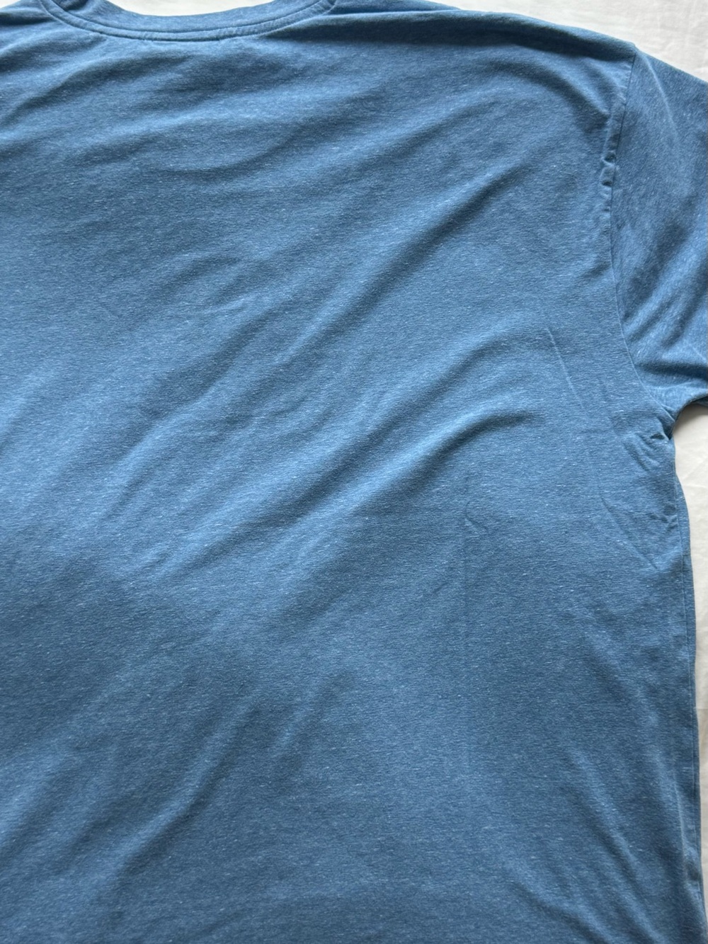 HUGO Light Blue Short-Sleeve Crewneck Tee with Red Logo Patch - Picture 7 of 10